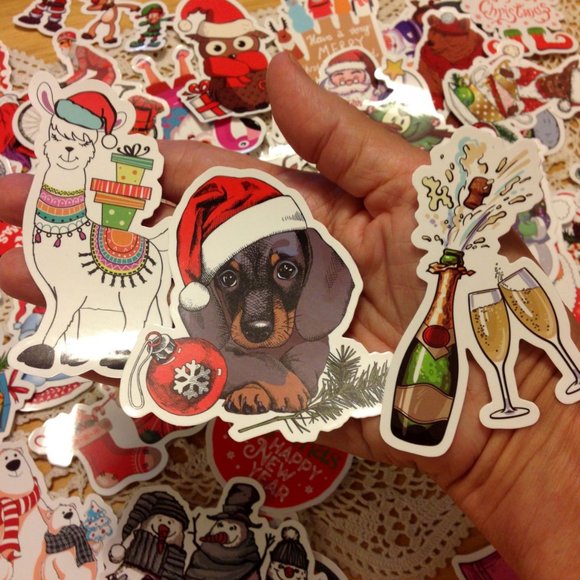 Christmas Stickers bundle for holiday crafts or stocking stuffers - Picture 2 of 7